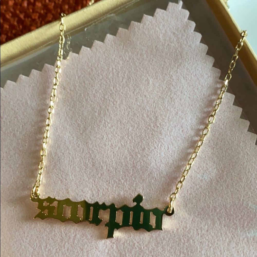 Old English Gothic Style Necklace